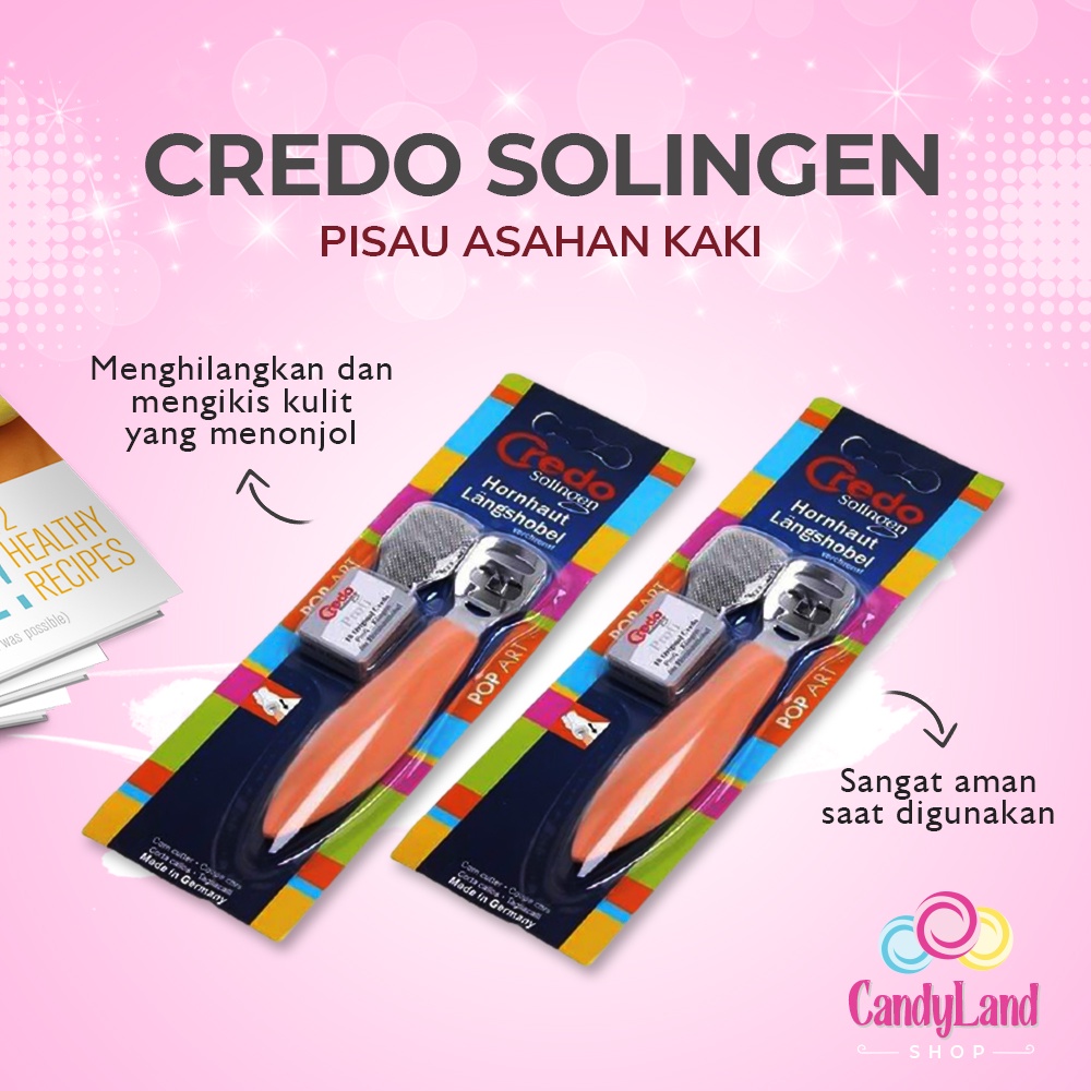 Alat Pembersih Kulit Mati Kaki Kapalan Credo Soligen Perawatan Kaki