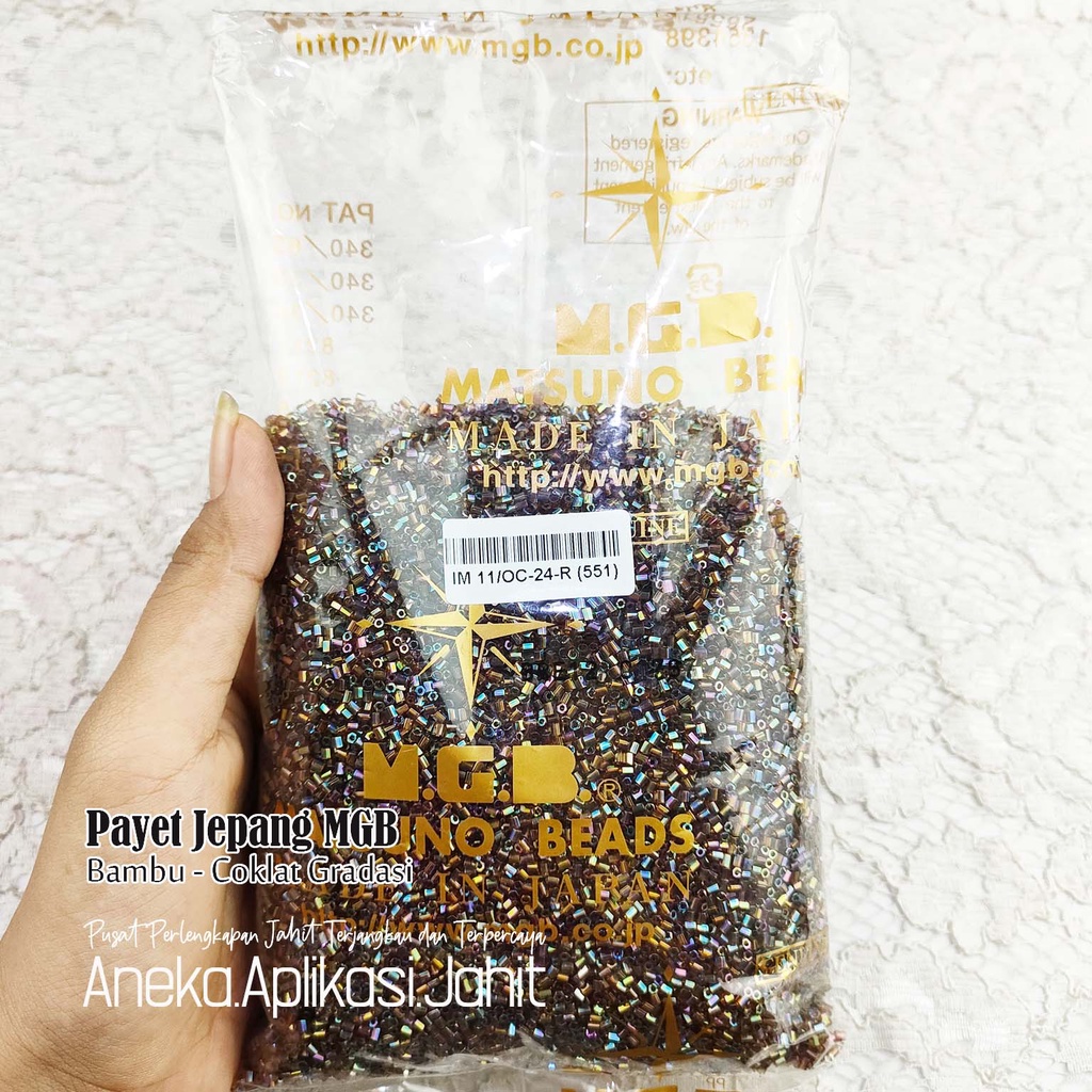 50 GRAM PAYET JEPANG MGB BAMBU PASIR 24R(551) COKLAT GRADASI