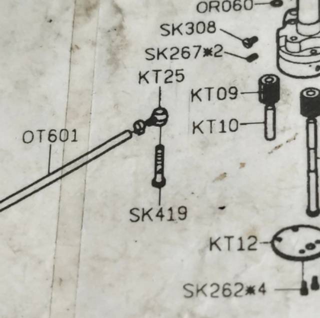 SK419 Asli Siruba Baut Banjo - Mesin Obras Jahit Siruba F700