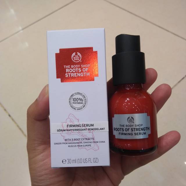 The Body Shop Root of Strength Firming Serum (serum wajah)