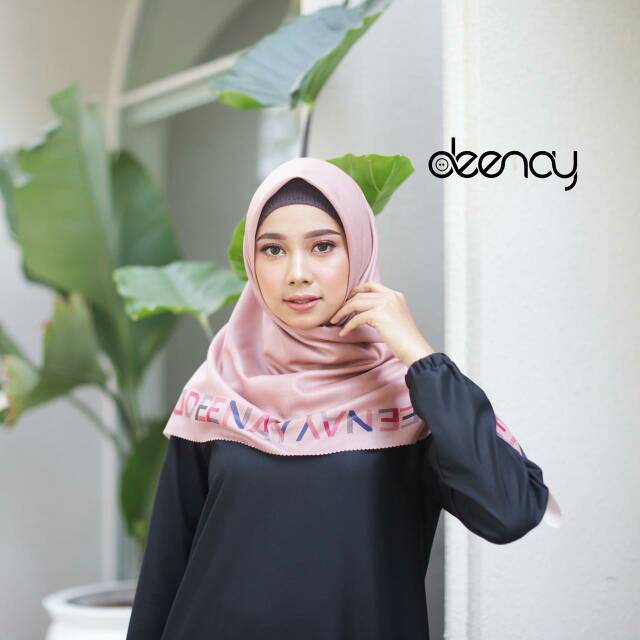 READY DEENAY DIARA DUSTY PINK POLOS GLOWING SHINY VOAL