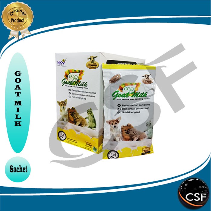 Susu Kucing dan Anjing sachet GOAT MILK 20gr