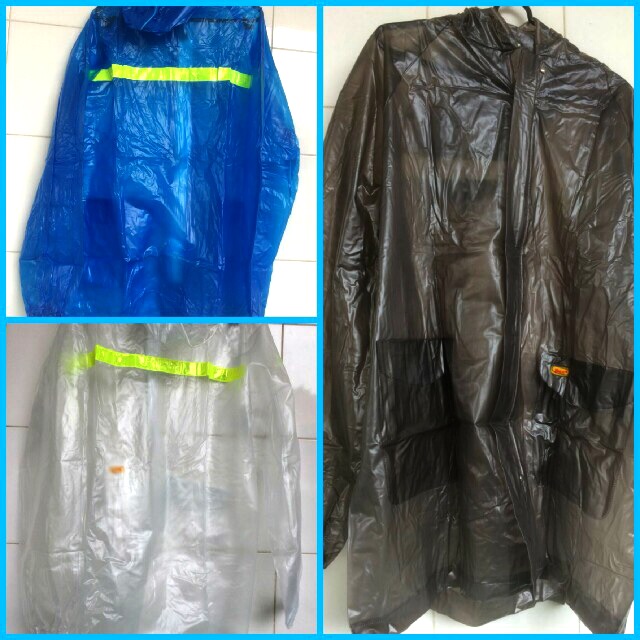 Jas hujan tribal ibex transparant