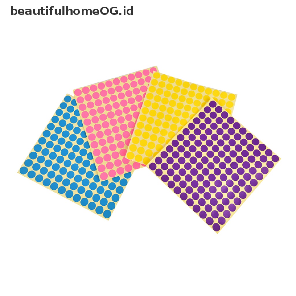 132pcs Stiker Label Bulat Untuk Tutup Botol Minyak Esensial