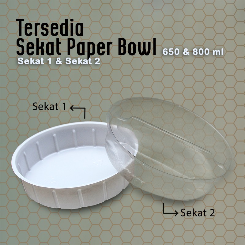 Terlaris Sekat  - Inner Tray - Paper Bowl 650 Ml & 800 Ml  Food Grade (100pcs) 53Mll8kt5MRpGW