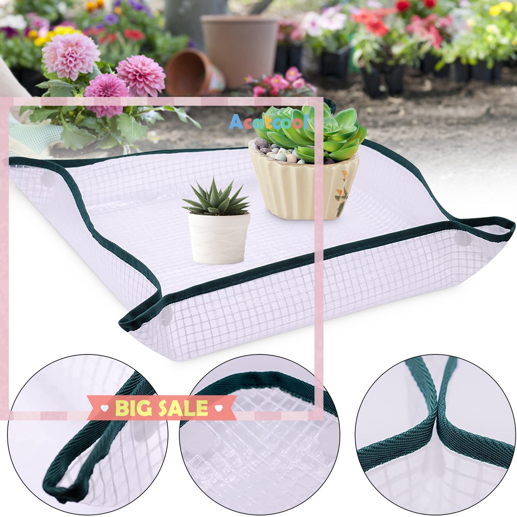 Foldable Gardening Potting Mat - Waterproof Dust Proof Square Repotting Mat