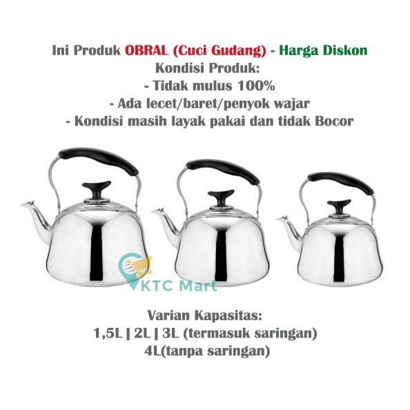 (OBRAL) - Kettle Masak Air  Panas Teko Air  Ceret MURAH