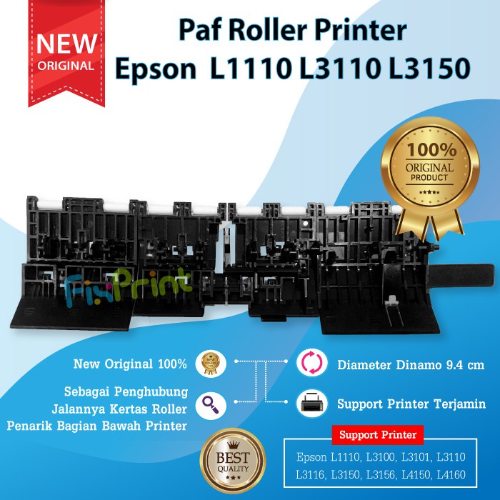 Paf Roller Printer Epson EcoTank L1110 L3110 L3150 Original Penarik Kertas Bawah L1110 L1210 L1250 L1256 L3100 L3110 L3116 L3210 L3216 L3150 L3156 L3250 L3256 L5190 L5290 L5296