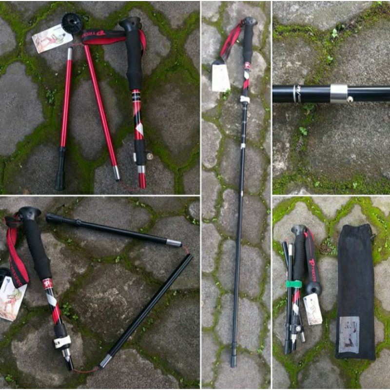 Trekking Pole Folding Ultralight Tracking pole lipat