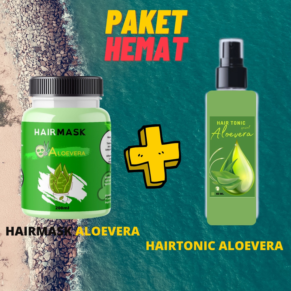 BPOM PAKET EKONOMIS PERAWATAN RAMBUT RONTOK KETOMBE KUSUT(1Hairmask &amp; 1 Hairtonic)