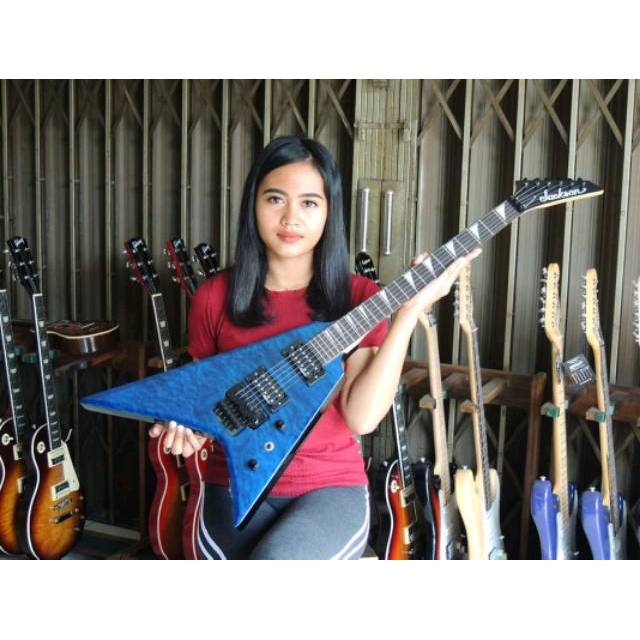 GITAR LISTRIK JACKSON V RR BIRU