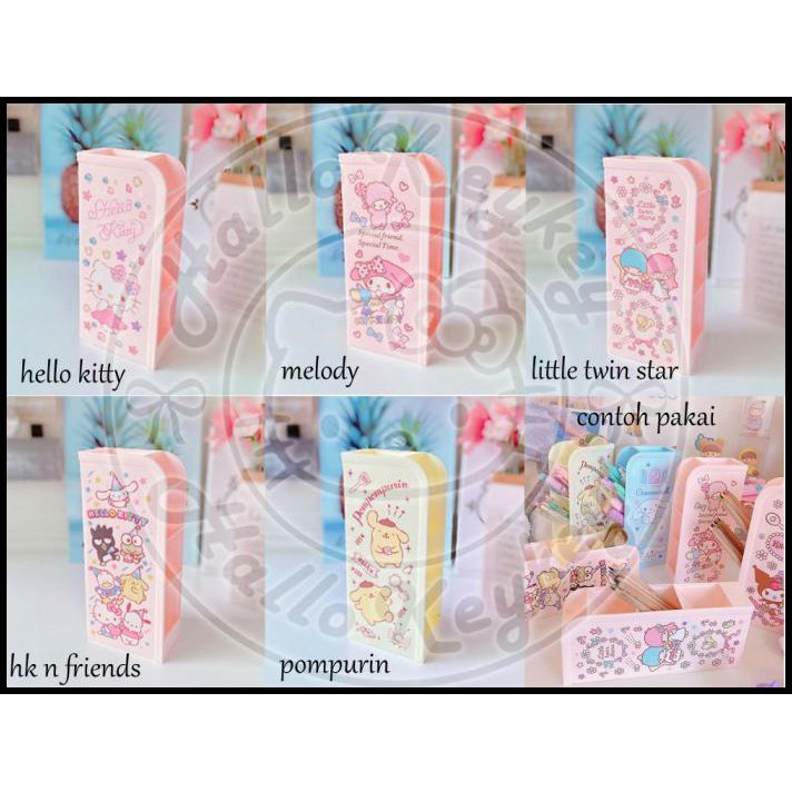 

Holder Alat Tulis Pen Hello Kitty Melody Little Twin Stars Pompurin - Little Twin