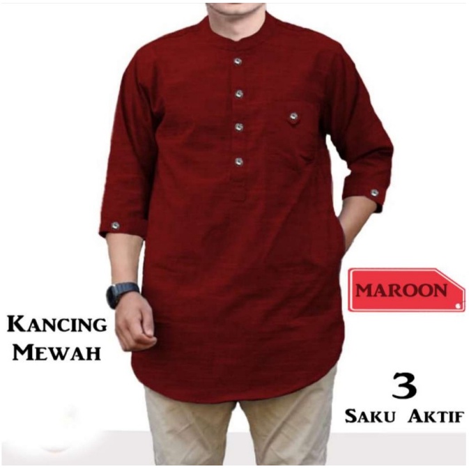 BAJU KOKO QURTA TRIKHAN SIZE M-L-XL-XXL-XXXL