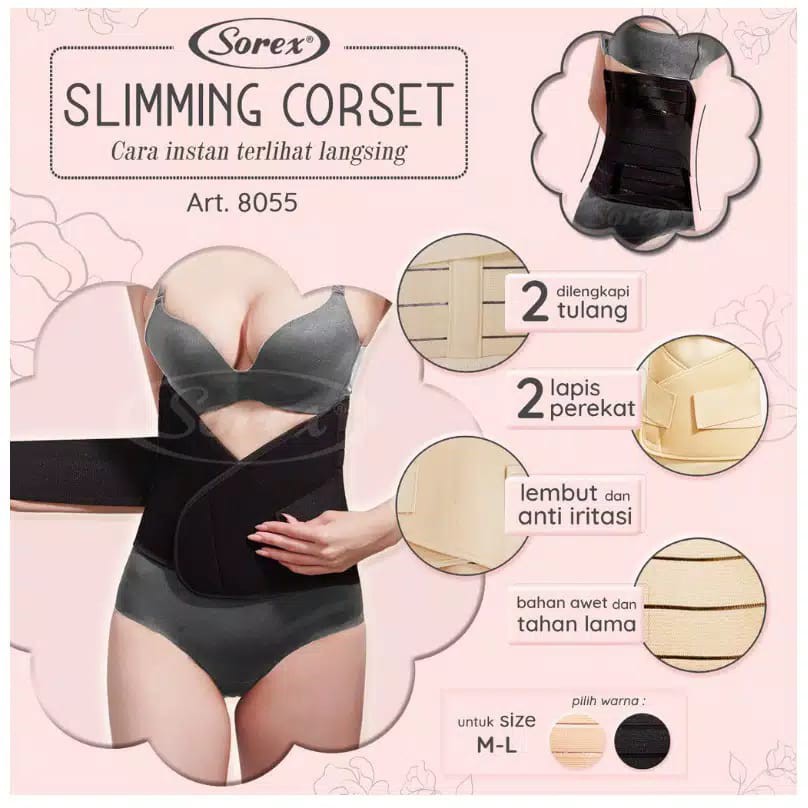 Sorex 8055 8056 Slimming Korset Stagen Korset Pelangsing Pasca Melahirkan