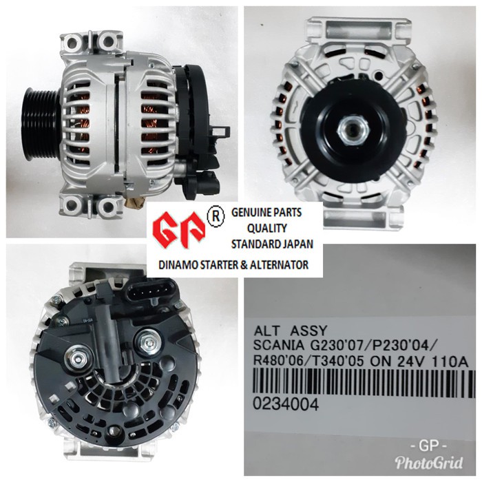 Dinamo Alternator GP Scania G230 2007 ON / P230 2004 ON / R480 / R580 2006 ON / T340 2005 ON /R580