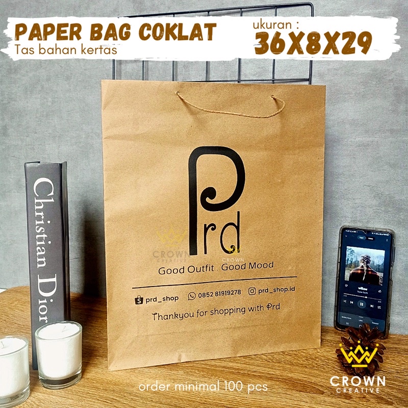 

PAPERBAG BROWNKRAFT 36x8x29