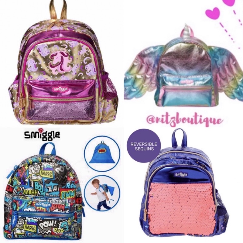 BACKPACK SMIGGLE ORIGINAL /TAS SMIGGLE ORI / TAS SMIGGLE UNICORN/TAS GOLD UNICORN SMIGGLE
