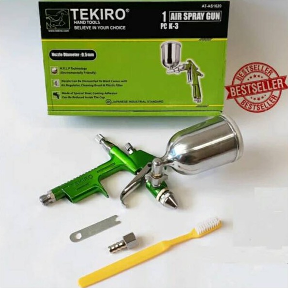 Tekiro Spray Gun K 3 / Alat  Semprotan Cat Tabung Atas K3