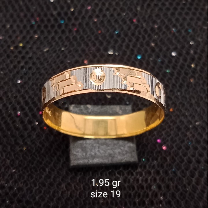 Cincin Emas 17K - 1.95 gr Kadar 750 - 1333