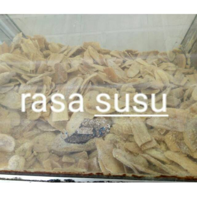 

Keripik pisang kepok rasa susu