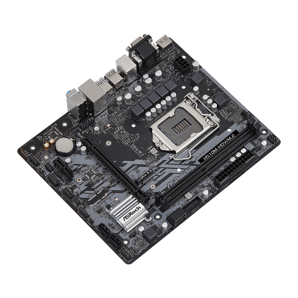 ASROCK MOTHERBOARD Intel Gen H510 mATX H510M-HDV/M.2