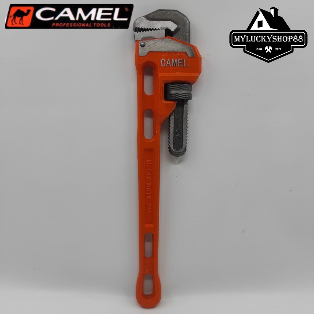 Camel Kunci Pipa Ledeng Heavy Duty 24 Inch Pipe Wrench HD Saluran Air