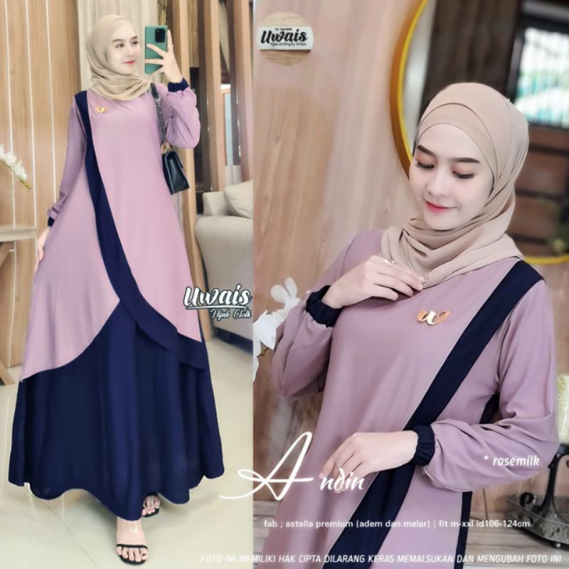 [COD] Shazfa.apparel Andin Maxy Baju terkini