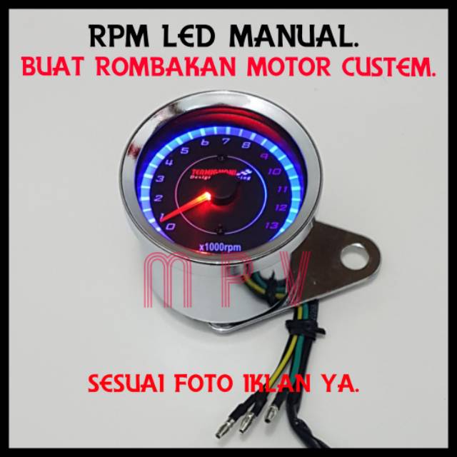 RPM LED MANUAL MOTOR CUSTEM