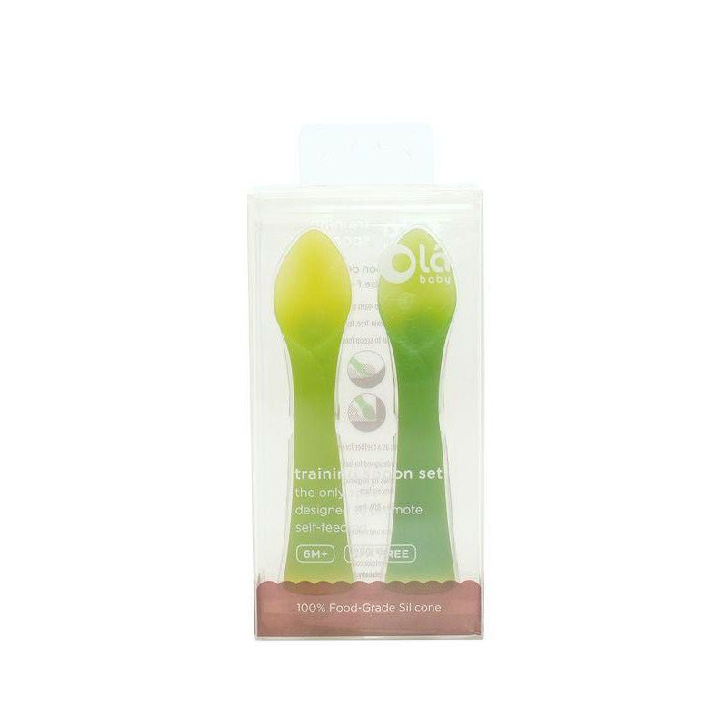 Ola baby - Silicone Feeding Spoon &amp; Training Spoon - Sendok silicone Olababy