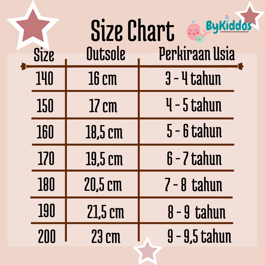 ByKiddos - Sandal Prewalker Slop Anak Laki-laki dan Perempuan Cewek Import