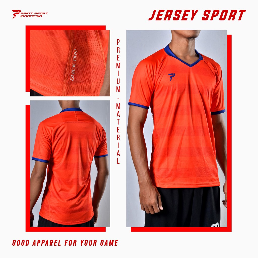 Jersey olahraga berbahan Dry-Fit