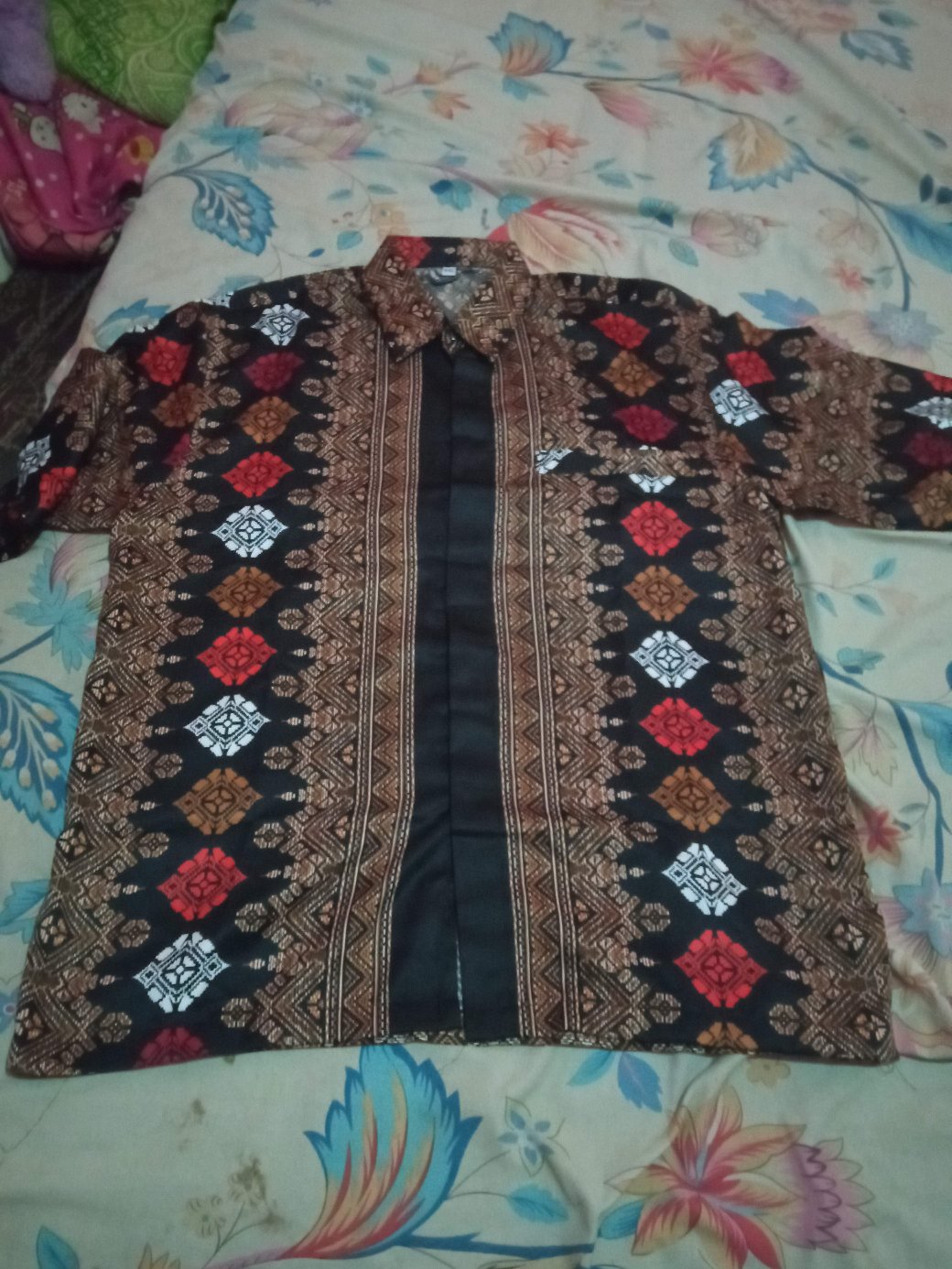 Wm>cople Batik Toraja Silk Hem Panjang Hem Pendek Rok Plisket Termurah Cople Keluarga.