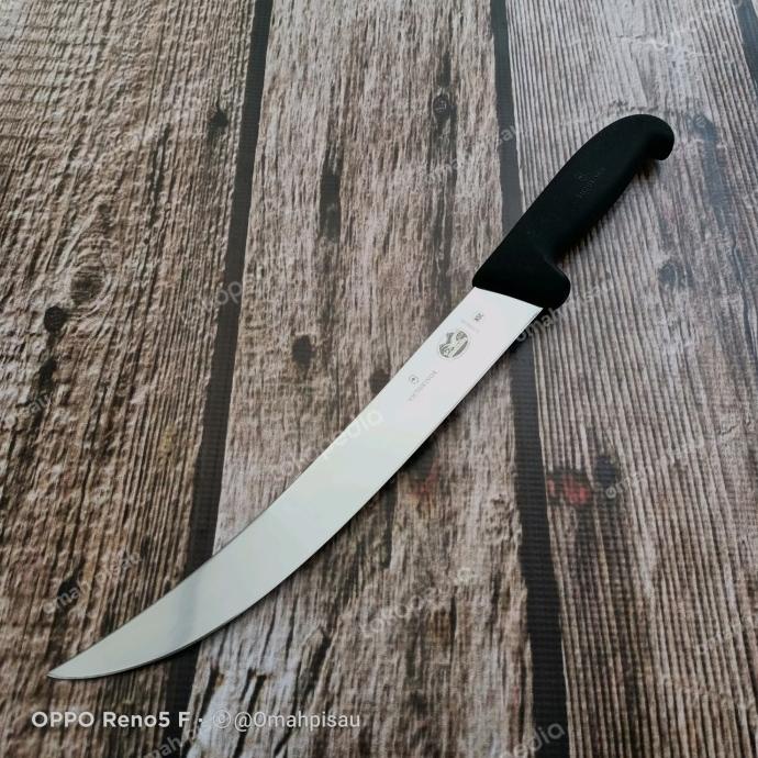 Pisau Sembelih Cimeter 25Cm Victorinox Breaking knife 5.7203.25 Black