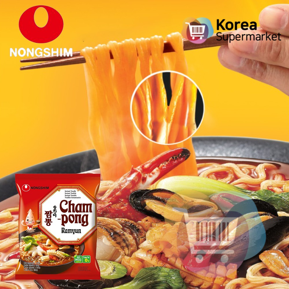 [PRODUK DISKON] Nongshim Champong Mie Instan Cumi-Cumi 124 gr