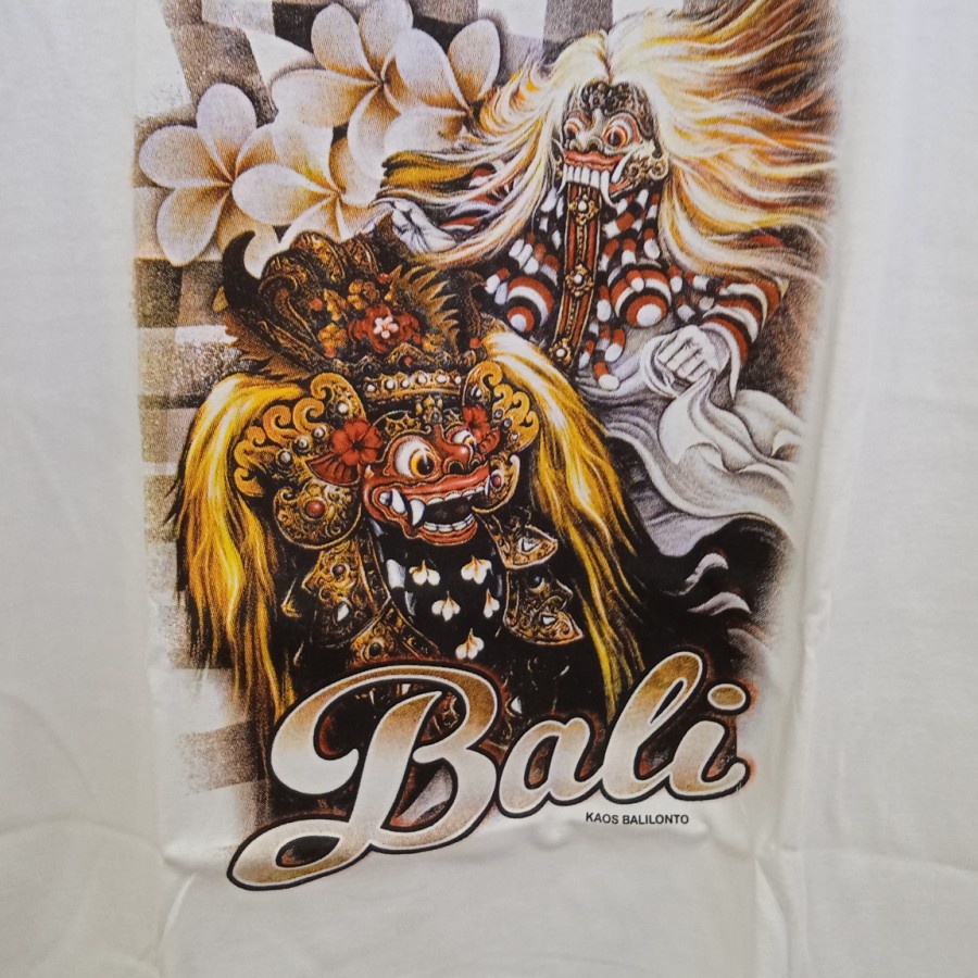 Baju Kaos Distro Barong rangda Bali Lonto katun tebal