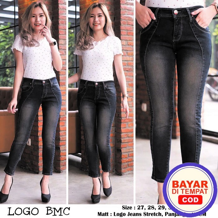 Celana Jins Cewek Kekinian Ukuran Jeans Levis Import Distro Lg332 QD512 Mey - Celana Kekinian Wanit