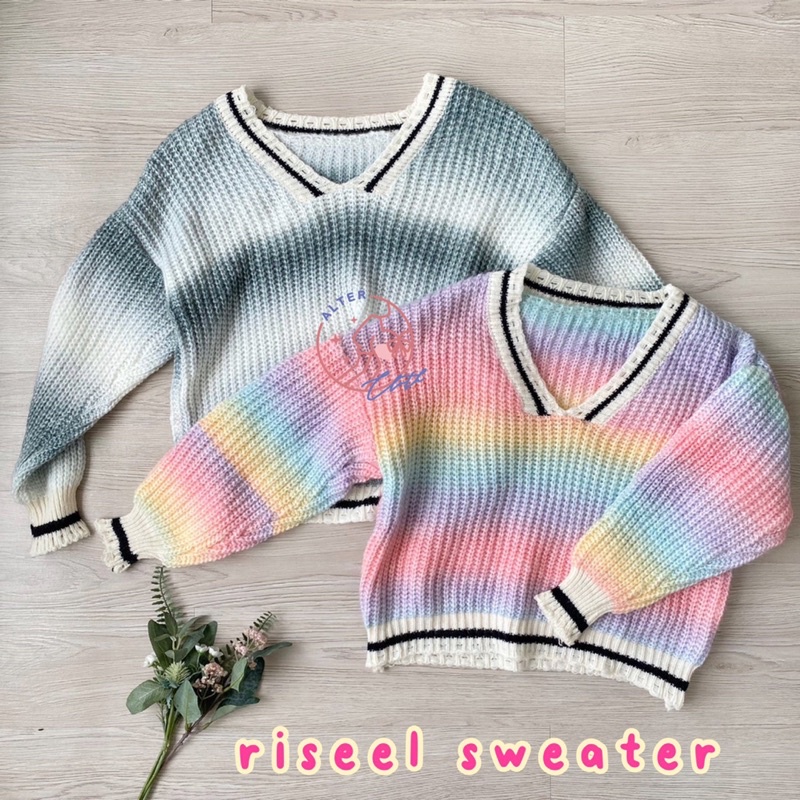 alter.cloth - RISEEL SWEATER | Atasan Wanita Lengan Panjang Sweater Korea Baju Hangat Premium Knit I