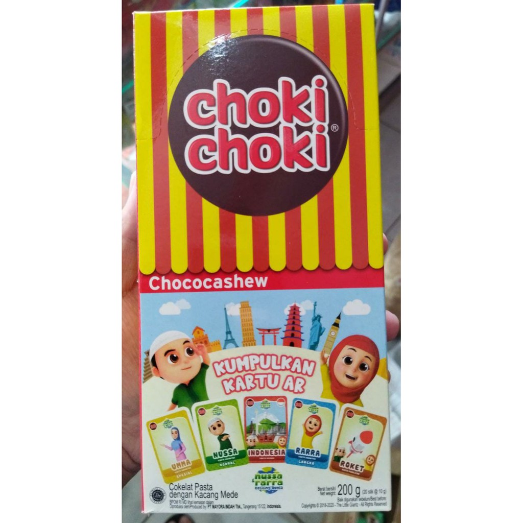 

Choki Choki Chococashew 9 gr (20 pcs dalam 1 box)