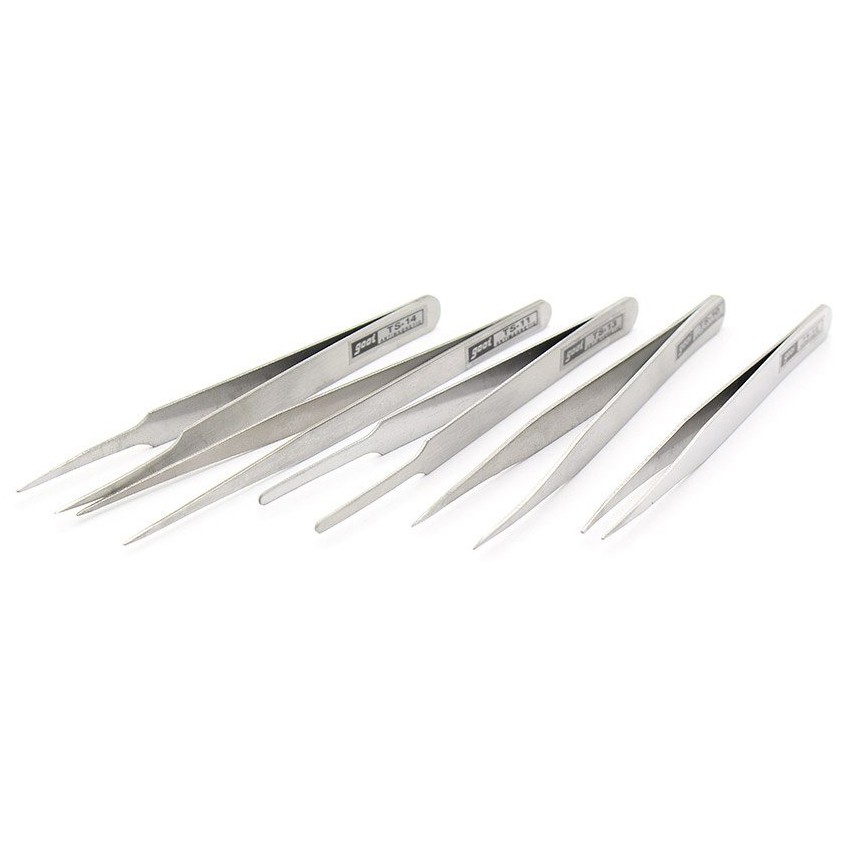 Pinset Lurus Siku Stainless Steel Laboratorium / Alat Bantu Pick