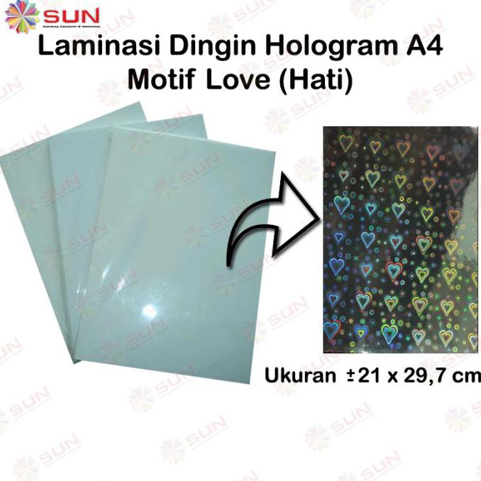 

PLASTIK LAMINASI DINGIN TEBAL A4 - LOVE PROMO