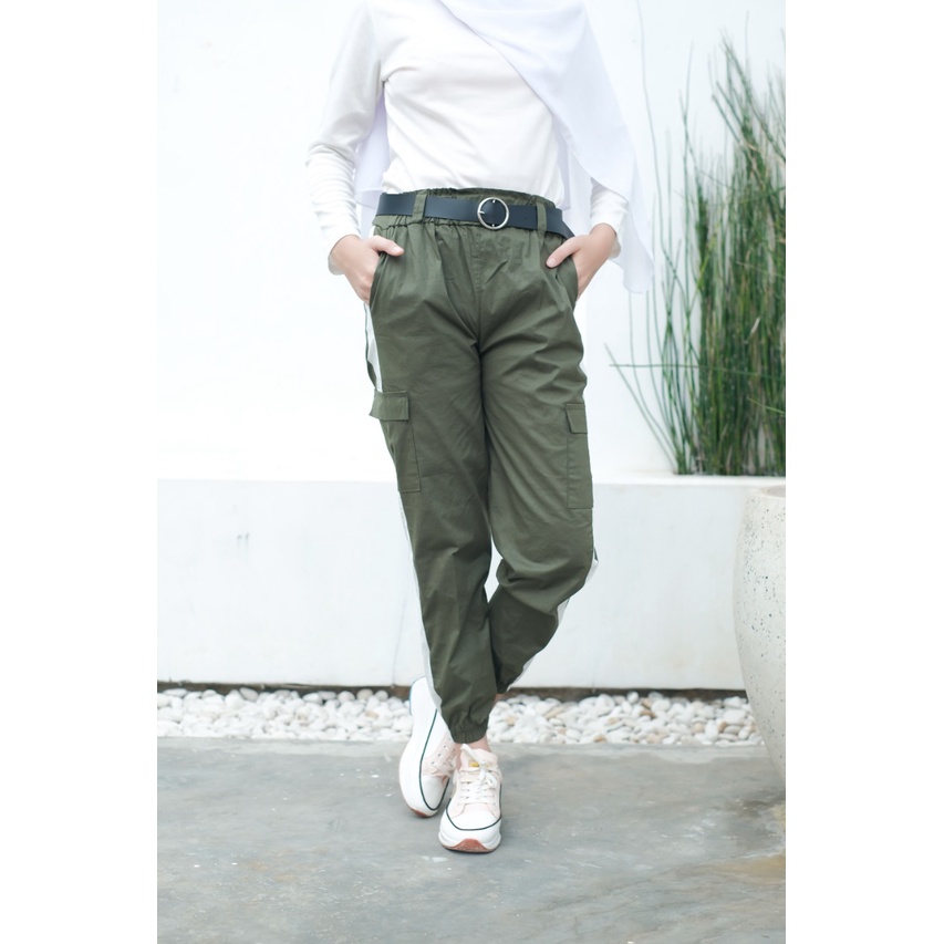 CELANA JOGER CARGO STRETCH WANITA/CELANA JOGER CARGO WANITA TERBARU/CELANA CARGO WANITA LIST