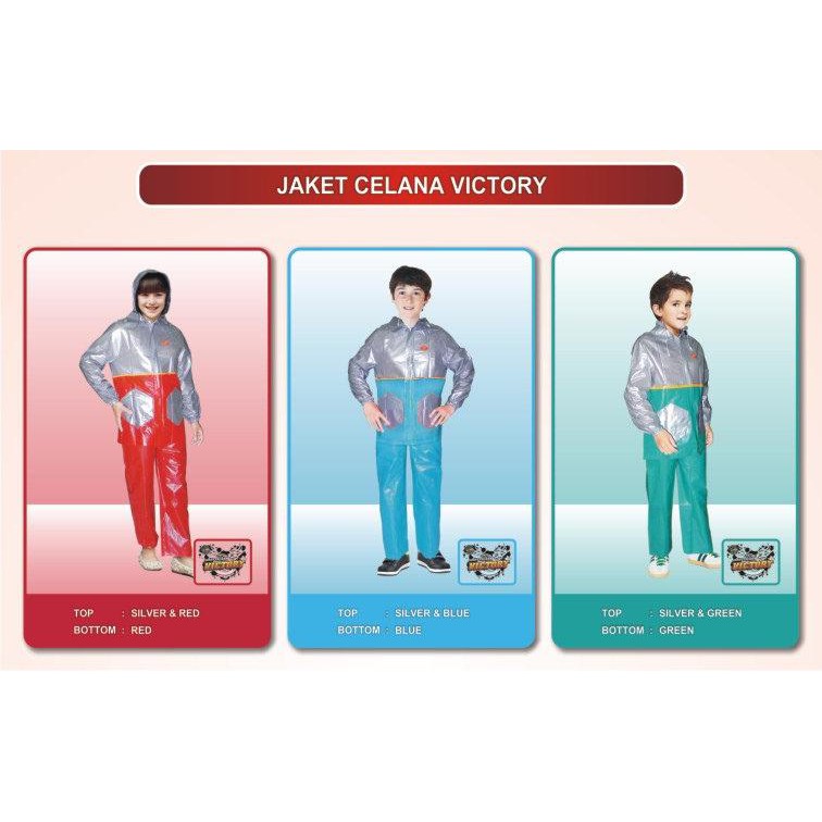 Jas Hujan Anak Remaja SD - SMP Besar Victory