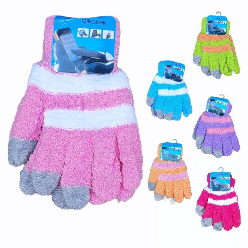Sarung Tangan Handuk Wool Liris Touch Screen Wanita (Dewasa)