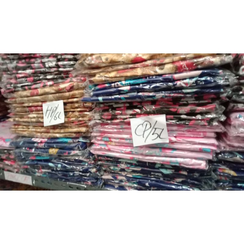 piyama jumbo celana panjang lengan pendek ld 130 set baju tidur big size motif karakter wanita