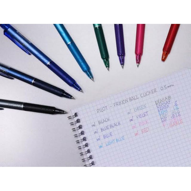 

HJK Pulpen Frixion Clicker PILOT 0.5 & 0.7 BLRT-FR / Pulpen Hapus / Erasable Pen