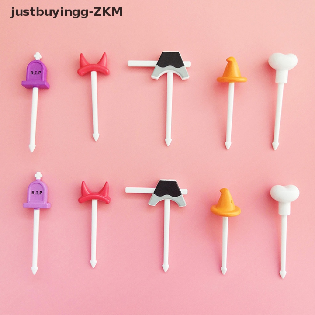 [justbuyingg] Cute Fruit Fork Mini Cartoon Children Snack Cake Dessert Pick Toothpick Bento [zkm]