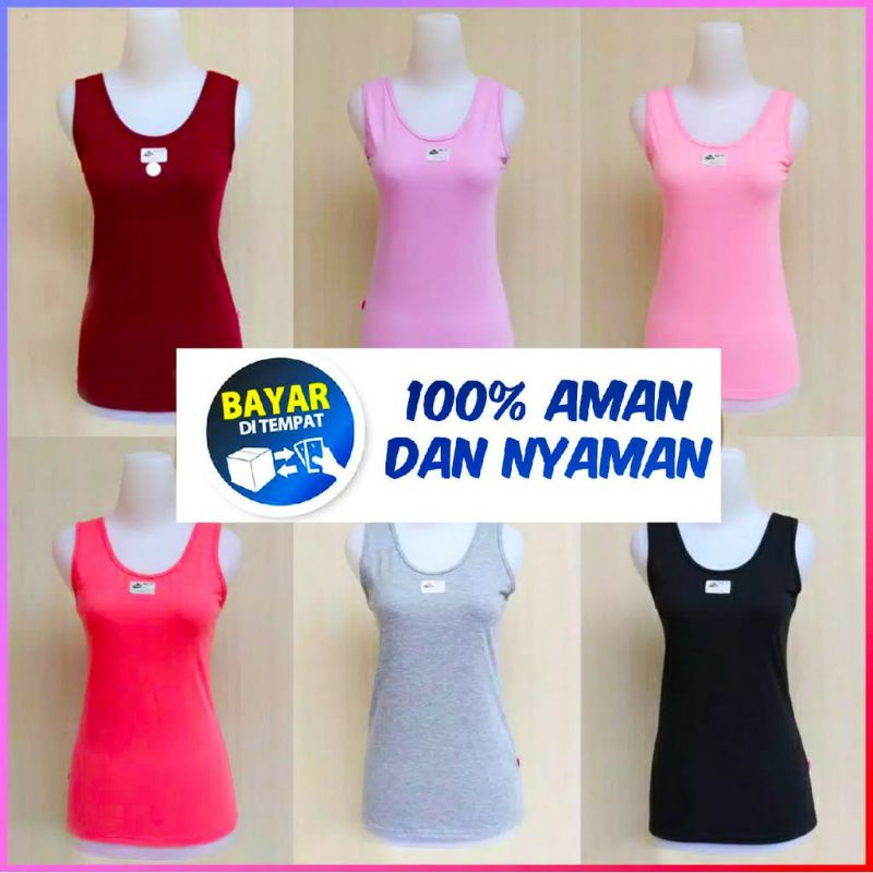 tanktop wanita dewasa tali lebar/tanktop wanita LUTTY tali lebar