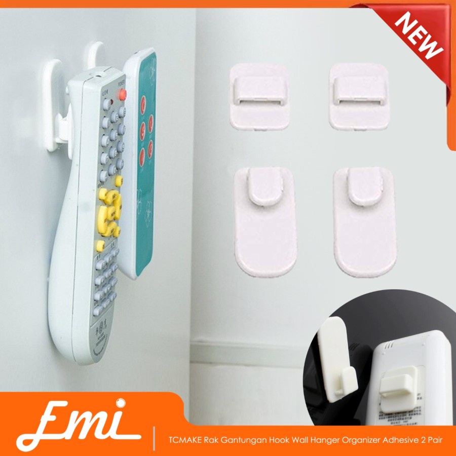 TCMAKE Rak Gantungan Hook Wall Hanger Organizer Adhesive 2 Pair