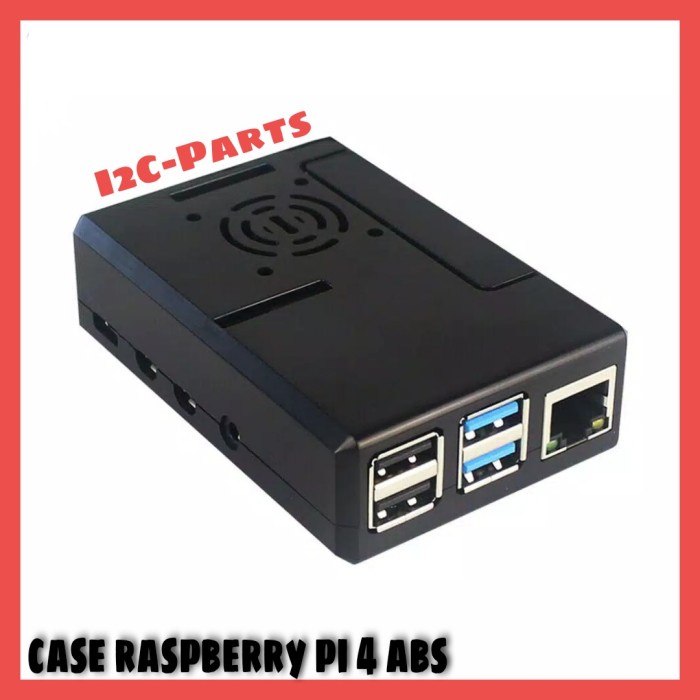 Case Raspberry Pi 4 Casing Enclosure Box ABS Support Fan