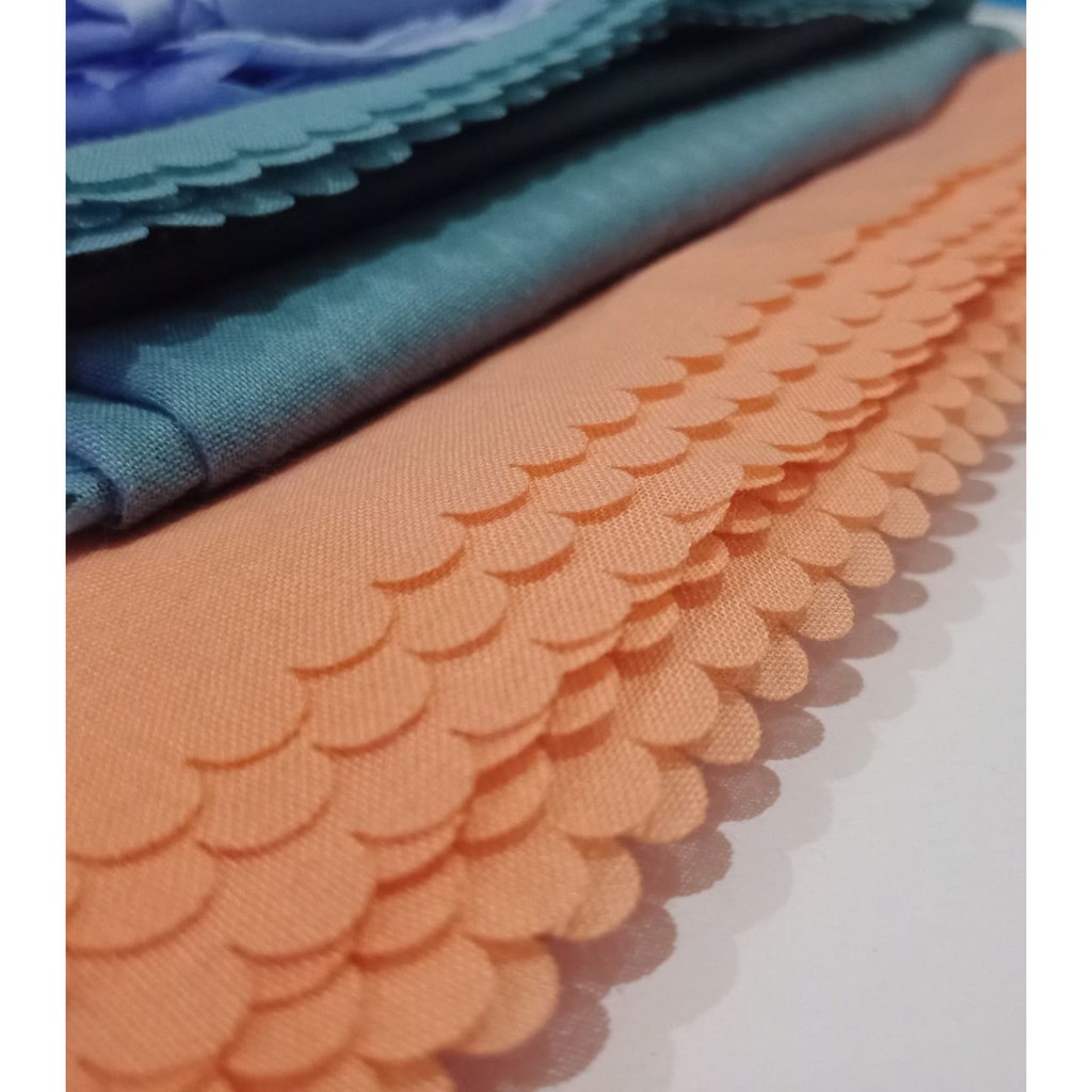 Kerudung Voal Waterproof / Hijab Anti Air / Jilbab Segi Empat Lasercut Watersplash Polos | part 1 FH